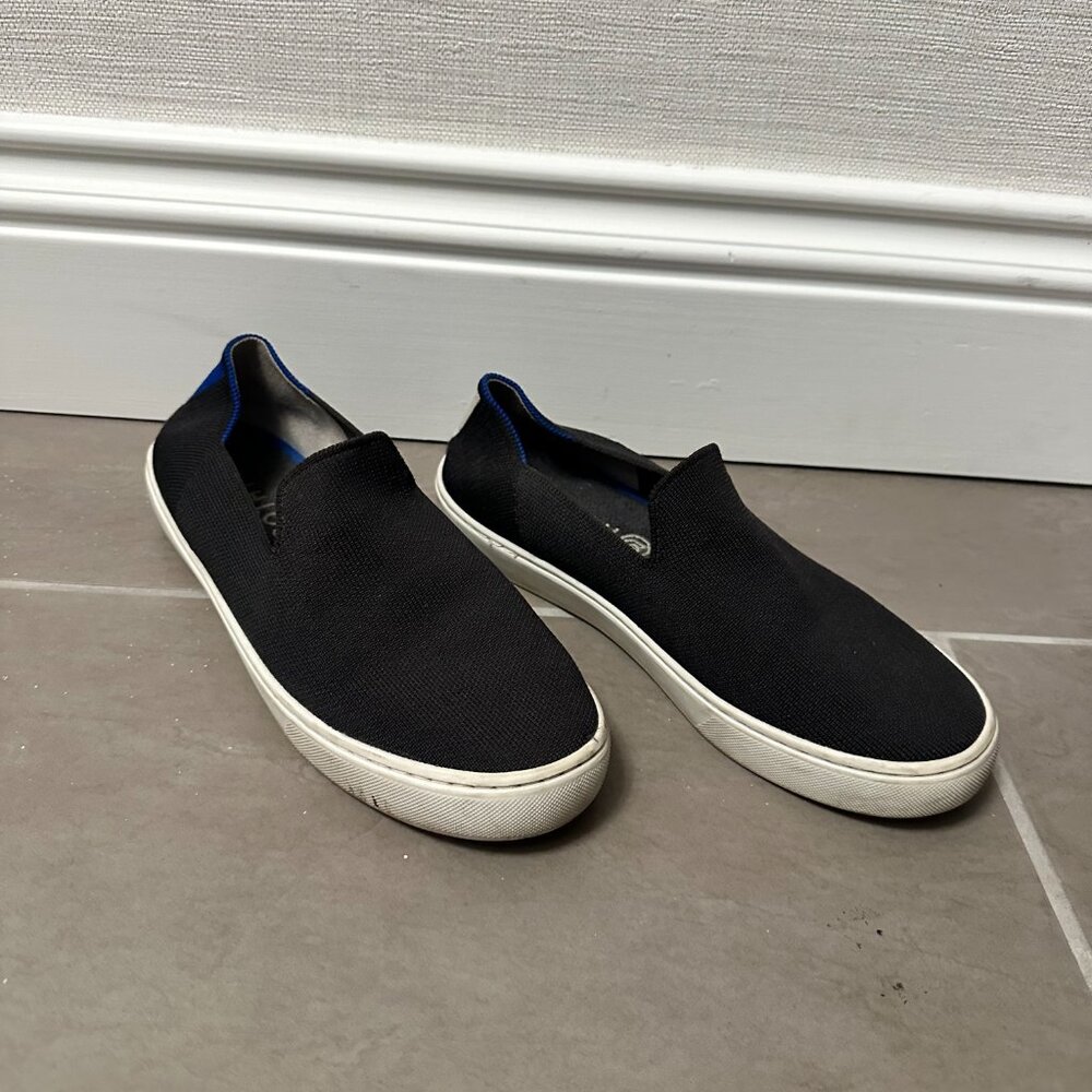 Rothy's The Original Slip On Sneakers, Black, Size 8